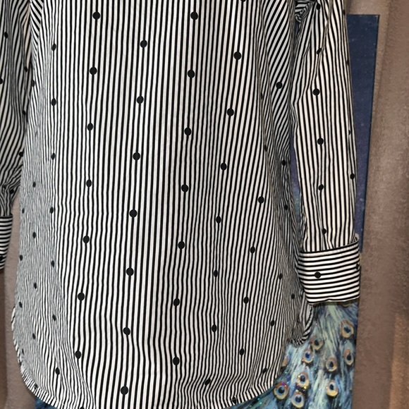 Talbots Size M Boat Neckline Blouse - Picture 3 of 11